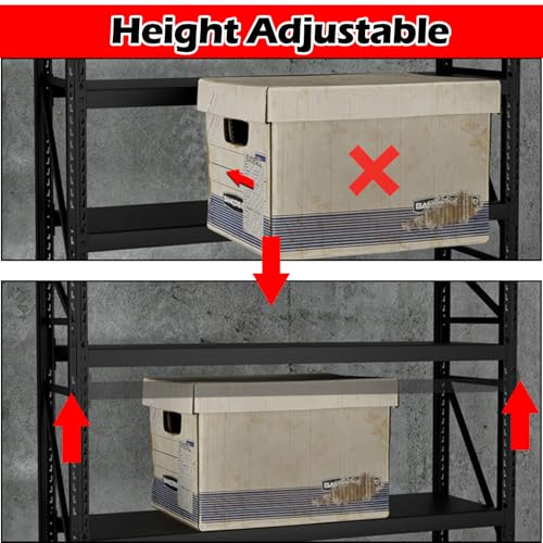 Garage Shelving Heavy Duty (157 in Wide - 5 Tier - 16000 lbs Load)