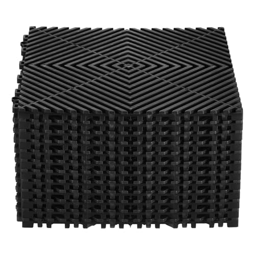 Interlocking Drainage Mat (Black / 12 x 12 inch)