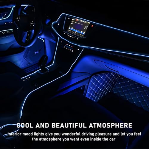Car LED Strip Light (Connection Type: Cigarette Lighter / Blue-24 LEDs)