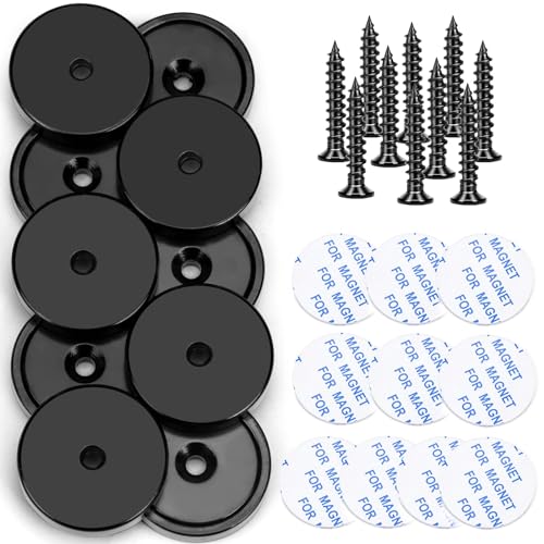 Magnets 110 LBS Heavy Duty Neodymium Strong Magnet 50 Pack (Black / 1.26in)