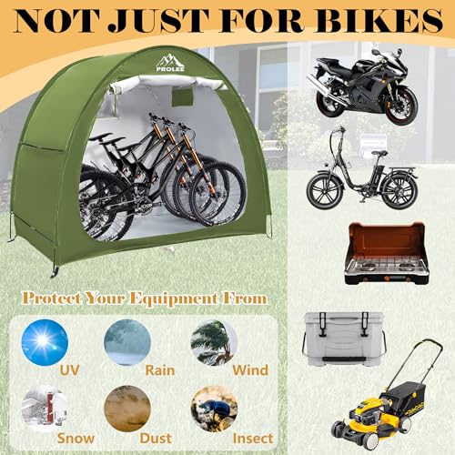 Bike Storage Tent for 2 (Arch Green - XL for 2-3 Bikes)