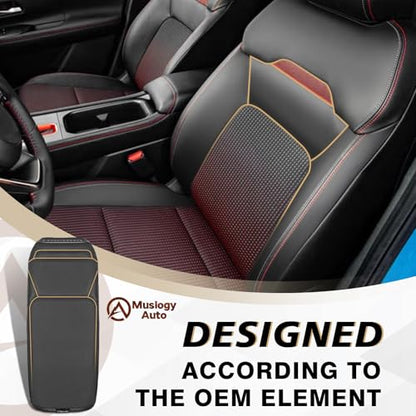 Armrest Cover for Nissan Kicks 2025 2026 Accessories (22) 25+ |Kicks| Black, Regular)