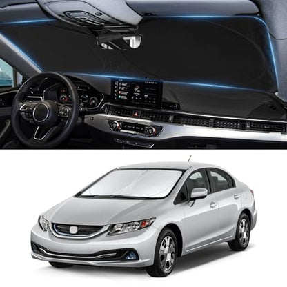 Windshield Sunshade for 2012 2013 2014 2015 Honda Civic Sun Visor (for 12-2015 Honda Civic)