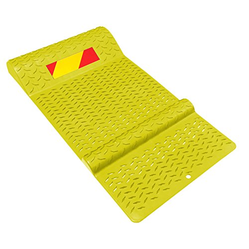 Plastic Parking Mat Guides for Garage Vehicles (1 Unit / Yellow)