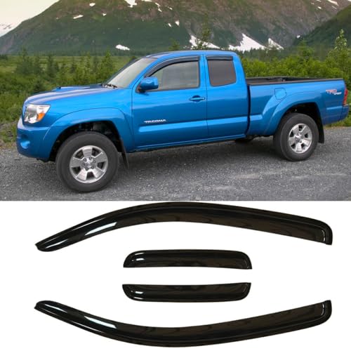 4pcs Original Window Visors for 2005 (for 2005-2015 Tacoma Extended cab)