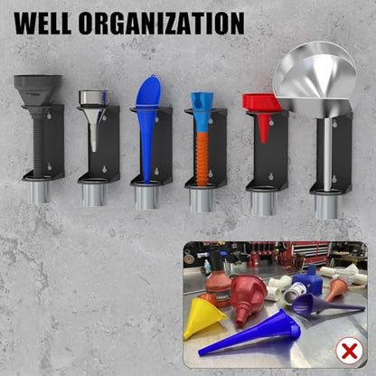 Wall Mount Oil Funnel Holder