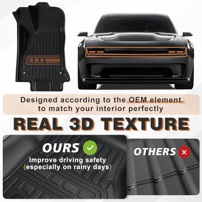 Floor Mats for 2024 2025 2026 Dodge Charger EV Accessories (Charger EV | 2024+)