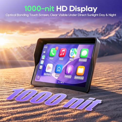 5 Inch Motorcycle CarPlay Display with TPMS (5")