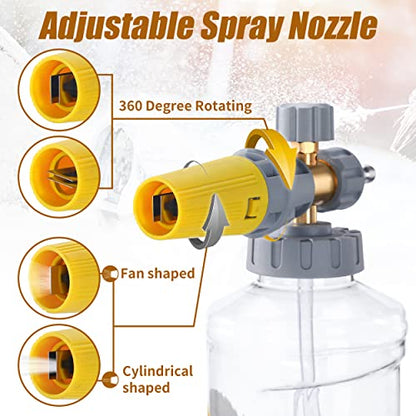 Foam Cannon for Pressure Washer (Yellow)