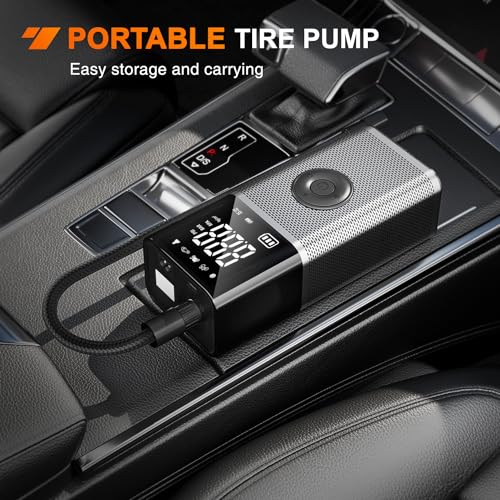 Rechargeable Cordless Tire Inflator 150PSI Dual Power Supply (Cordless Tire Inflator)