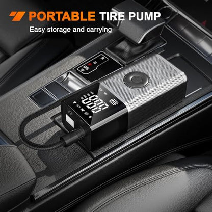 Rechargeable Cordless Tire Inflator 150PSI Dual Power Supply (Cordless Tire Inflator)