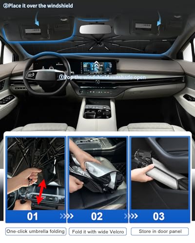 for 2026 Nissan Murano Car Windshield Sun Shade Umbrella (2015-2026 Murano)