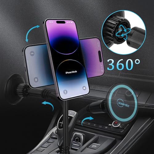 Cup Holder Phone Holder for Car (Blue)