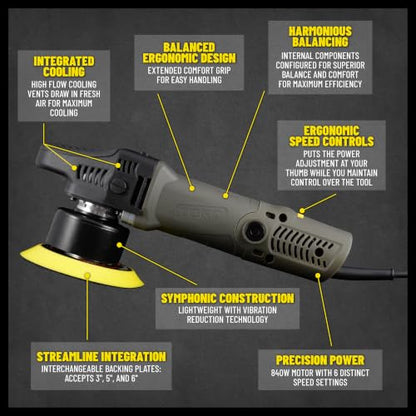 TORQX Random Orbital Polisher Kit (12 ITEM KIT)