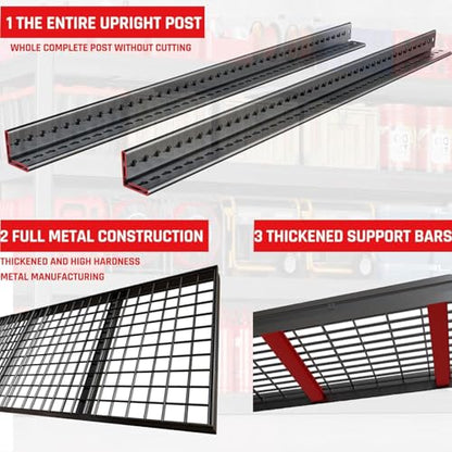 67" W Garage Shelving Heavy Duty (68"Wx36"Dx68"H | 4 Tier)