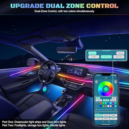 Dreamcolor Acrylic Interior Car LED Strip Light with Wireless APP (Dreamcolor 22 in 1)