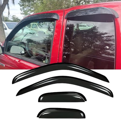 Window Visors Rain Guards for 1995 (1995-2004 Tacoma Extended Cab)