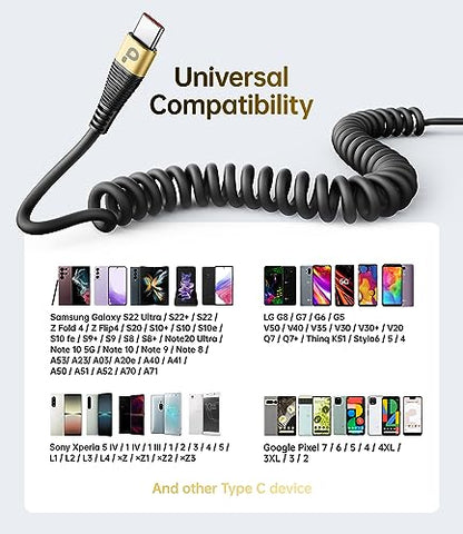 USB C Cable Fast Charging (3FT / USB A to USB C / Gold)