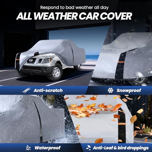 Multi Layer Nissan Frontier Truck Cover (W.Fit Frontier(2021-2026) King Cab SB / White Truck Cover)