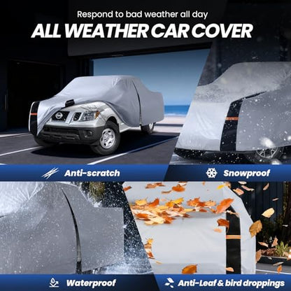 Multi Layer Nissan Frontier Truck Cover (W.Fit Frontier(2021-2026) King Cab SB / White Truck Cover)
