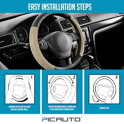 Steering Wheel Cover (Beige)