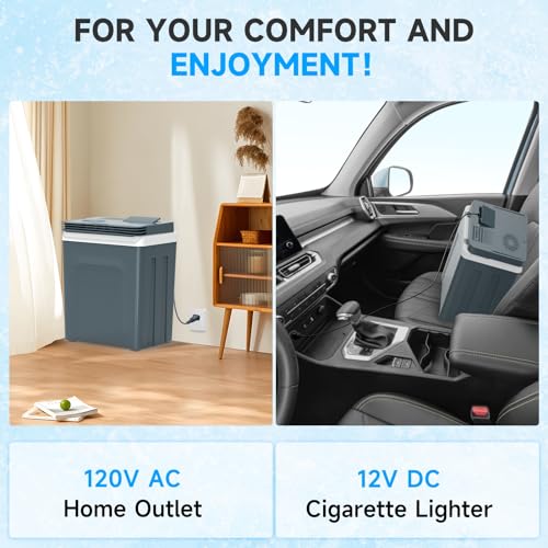 25L Portable Electric Cooler & Warmer (25L / Grey)