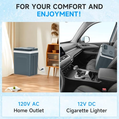 25L Portable Electric Cooler & Warmer (25L / Grey)