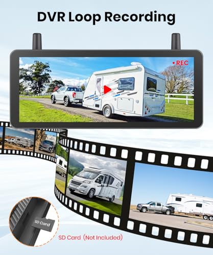 AUTO VOX Wireless Backup Camera Solar Magnetic (7.2" Single Cam)