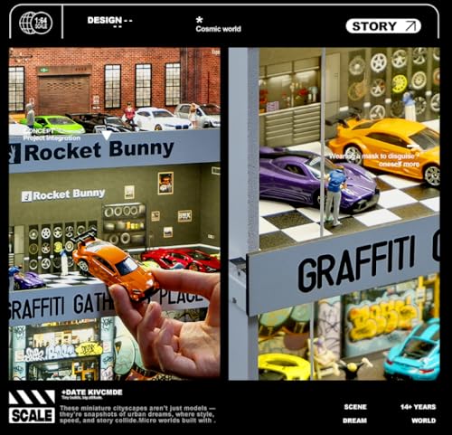 Display Case for Hot Wheels (2026 Upgraded Rocket Bunny)