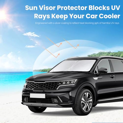 Custom Fit Sorento Windshield Sunshade for 2016 (for 2016-2020 KIA Sorento)