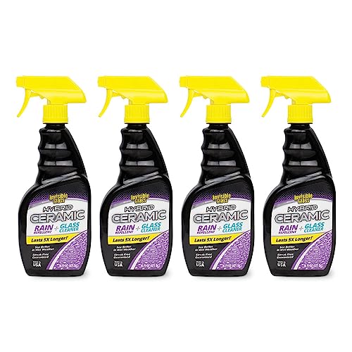 92183 4PK Hybrid Ceramic Rain Repellent and Glass Cleaner (16 Fl Oz (Pack of 4))