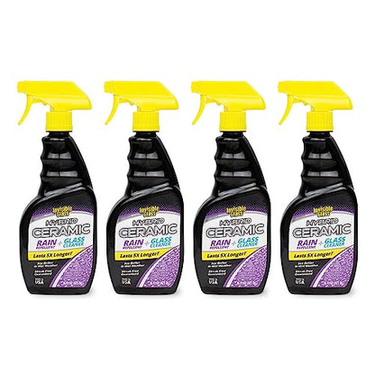 92183 4PK Hybrid Ceramic Rain Repellent and Glass Cleaner (16 Fl Oz (Pack of 4))