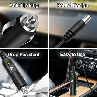 12V Car Charger for DEWALT DXAEJ14 DXAEPS2 1400 2800 Peak Amp Jump Starter