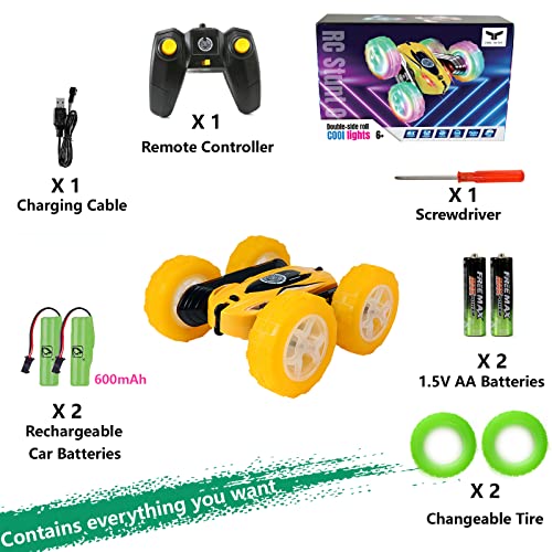 Remote Control Car for Boys 6 (Big Yellow)