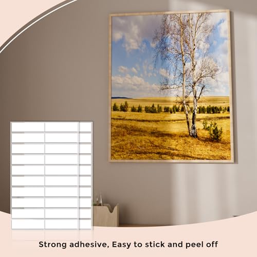 520pcs Double Sided Tape Wall Nano Sticky Dots Mounting Putty Two Sided Adhesive Strong Sticky Tack Multi (0.8 inch / Round 140, strips 40, square 140, oval 200)