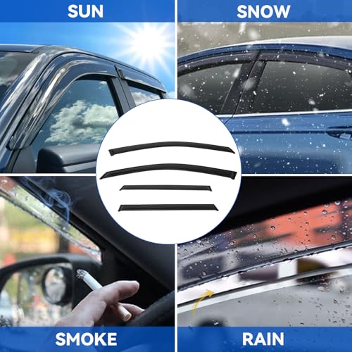 4pcs Window Visors Rain Guards for 2010 (2010-2017 Terrain)