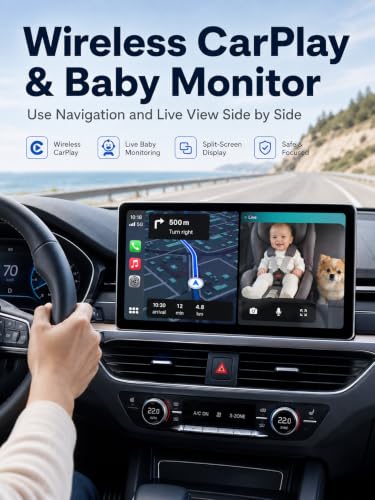 Wireless CarPlay Baby Car Camera with Night Vision
