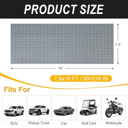 7.5x18 FT Garage Floor Mat (Grey / 7.5x18 FT)
