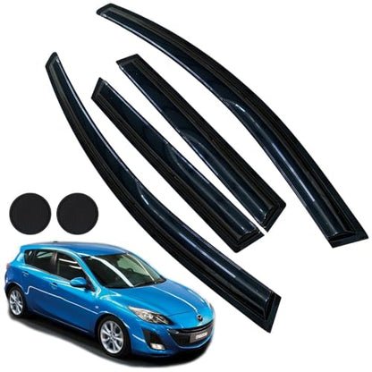 Rain Guards for Mazda 3 Hatchback 2010 (For Mazda 3 Hatchback 2010-2013)