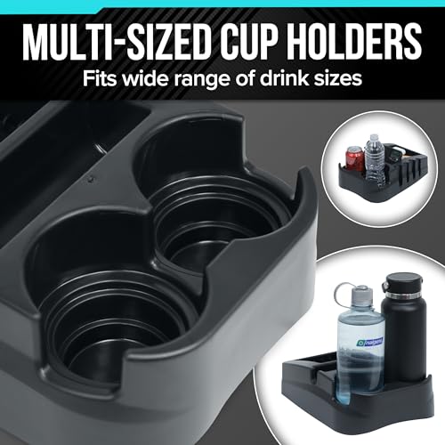 Universal Car Floor Center Console with Dual Cup Holders