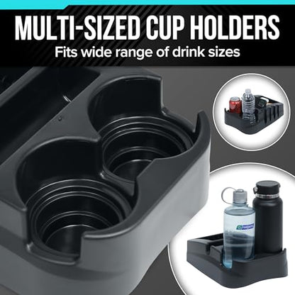 Universal Car Floor Center Console with Dual Cup Holders