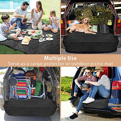 SUV Cargo Liner for Dogs (Black / Medium - 81" Long (Non-slip Back))