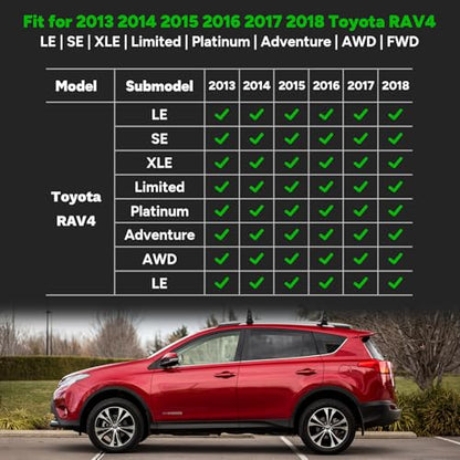 for Toyota RAV4 Floor Mats 2018 (19) For RAV4 2013-2018 Set)