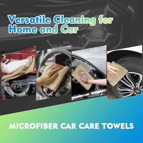 Brown Microfiber Cleaning Cloth 12 Pack (Brown / 12.5 x 12.5 Inch)