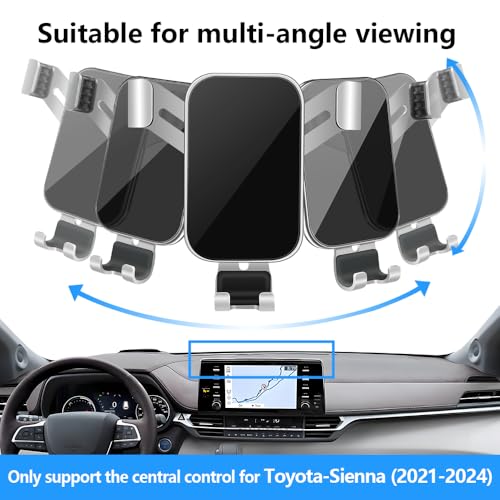 Car Phone Holder Center Console Organizer Tray for Toyota Sienna 2021 2022 2023 2024 [9 ([Tray&phone holder]for Toyota Sienna 2021-2024)