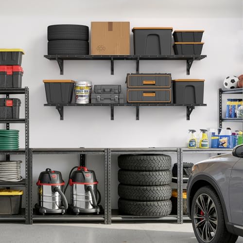 4 Pack Wall Mounted Garage Shelving (4 pack-2x3ft)