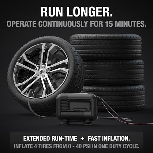 AIR15 44 LPM 12V Portable Tire Inflator & Air Compressor (80 PSI)