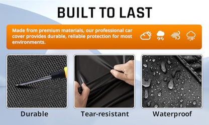 Altima Car Cover Waterproof All Weather with Silver Strip Design (Custom Fit Nissan Altima)