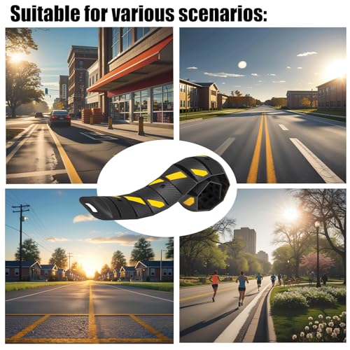 Portable Speed Bump 76x10x2in Foldable Reflective (76.7"x10"x1.8")