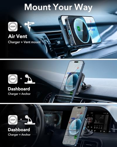 for MagSafe Car Mount Charger for iPhone Duo
